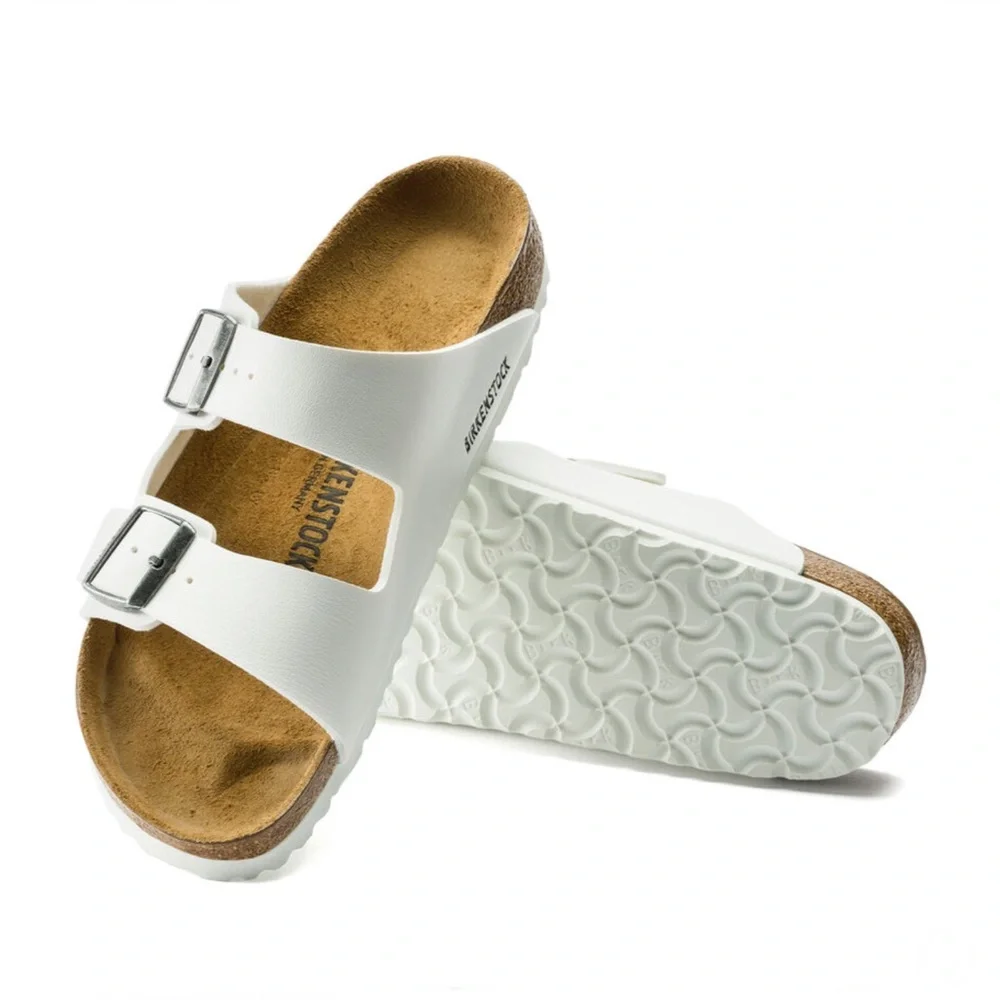 NWT BIRKENSTOCK White Arizona Sandals
